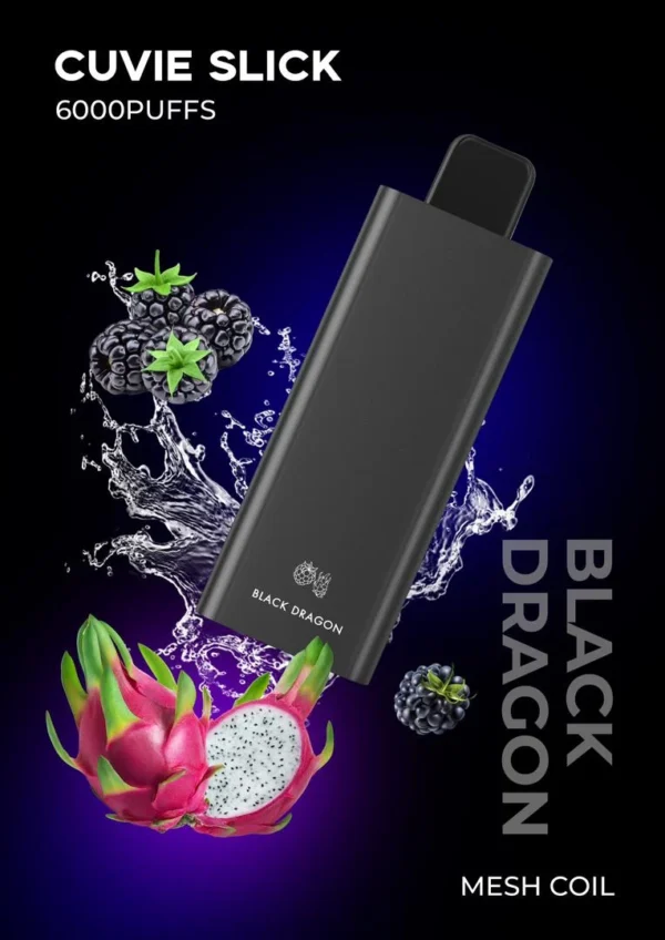 HQD CUVIE SLICK BLACK DRAGON 6000 PUFFS