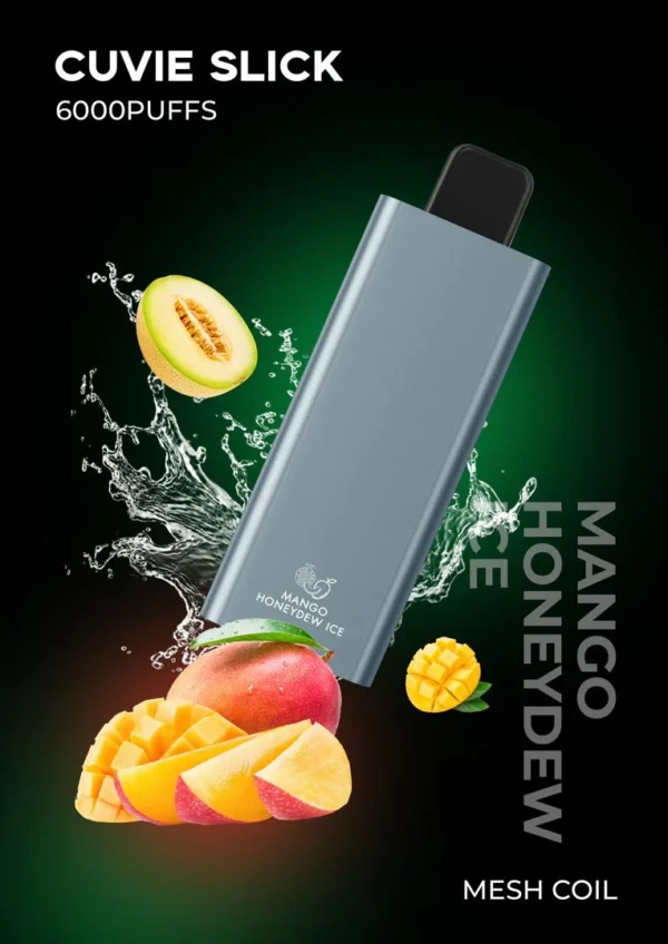 HQD CUVIE SLICK MANGO HONEYDEW ICE 6000 PUFFS