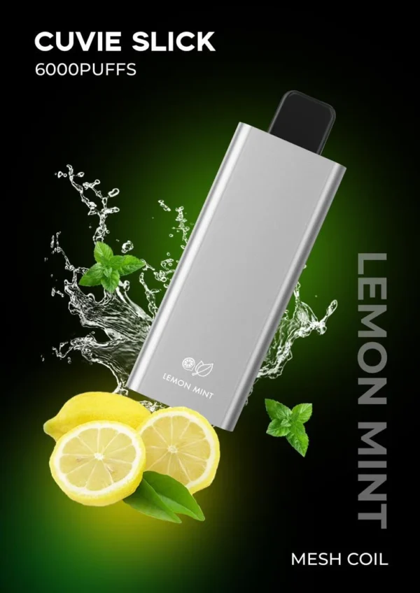 HQD CUVIE SLICK LEMON MINT 6000 PUFFS